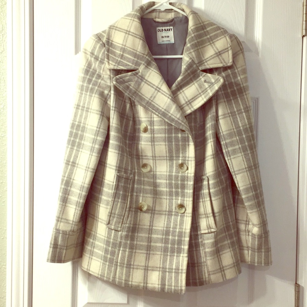 Plaid Pea Coat